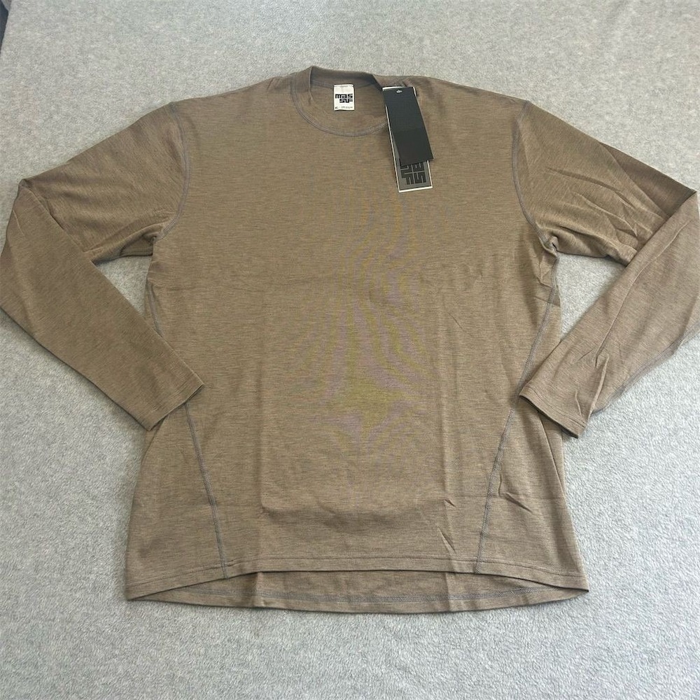 Massif Shirt Men's XL Coyote Brown FR Military Base Layer Crew Hotjohns